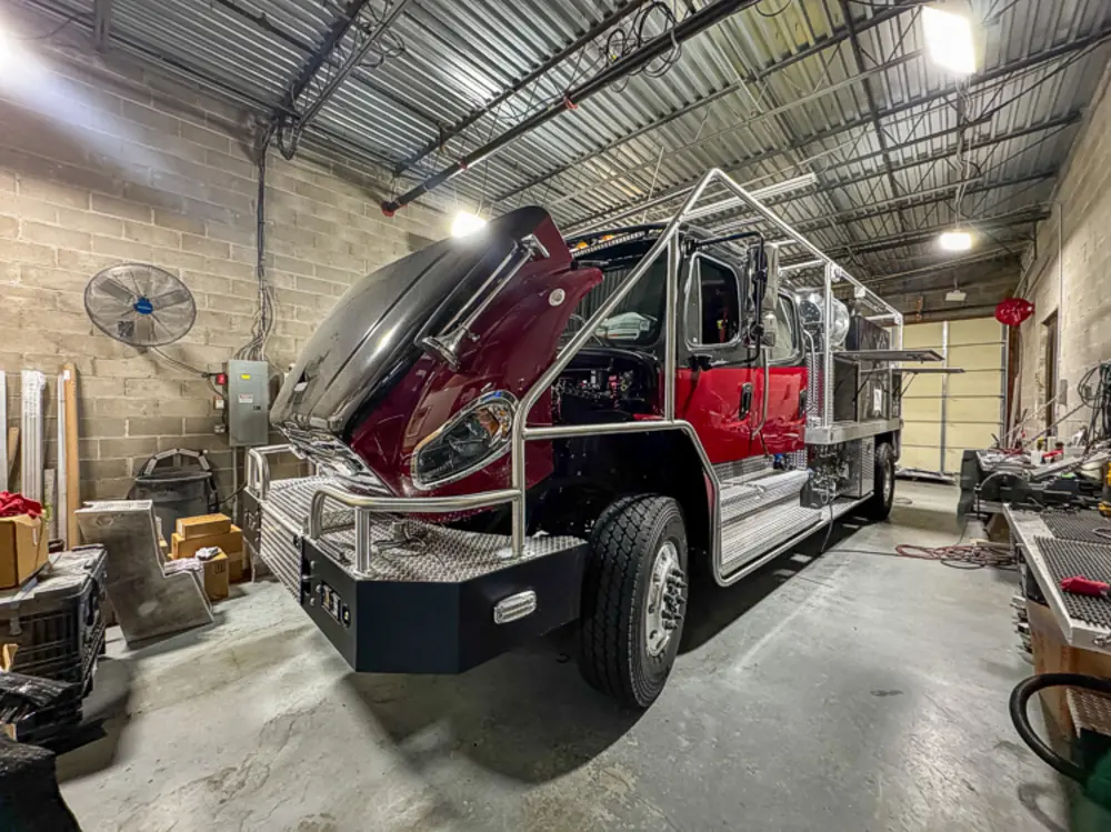 Open compartment interior during fabrication, photo 4 of 303.